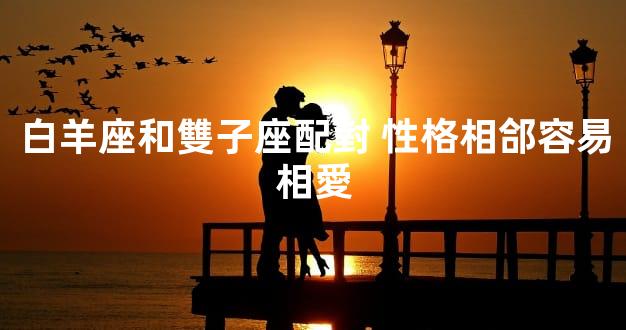 白羊座和雙子座配對 性格相郃容易相愛